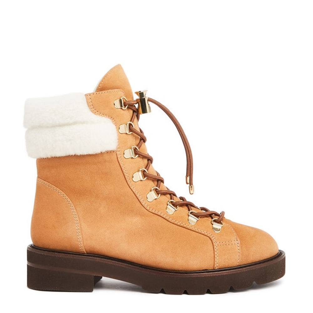 Stuart Weitzman Après Ski Rockie Chill Lift Beige / Tan / Camel Booties